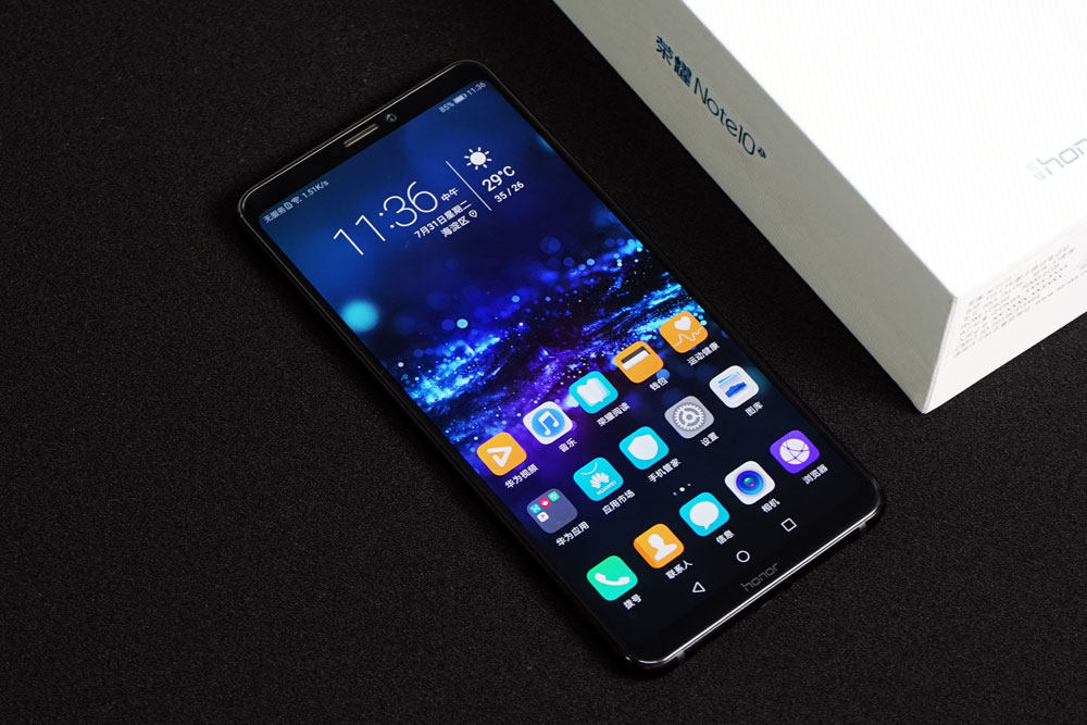 榮耀Note10幻夜黑開箱圖賞：黑科技加持 不只是大屏