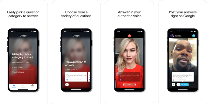 谷歌推出視頻問答應用Cameos：讓明星出面回答問題