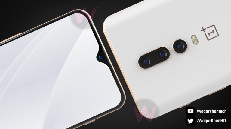 一加6T渲染圖曝光：美人尖劉海 或首發(fā)驍龍850