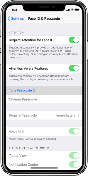 iPhone XS如何設(shè)置密碼 iPhone Xs提示無(wú)法更改密碼怎么辦?
