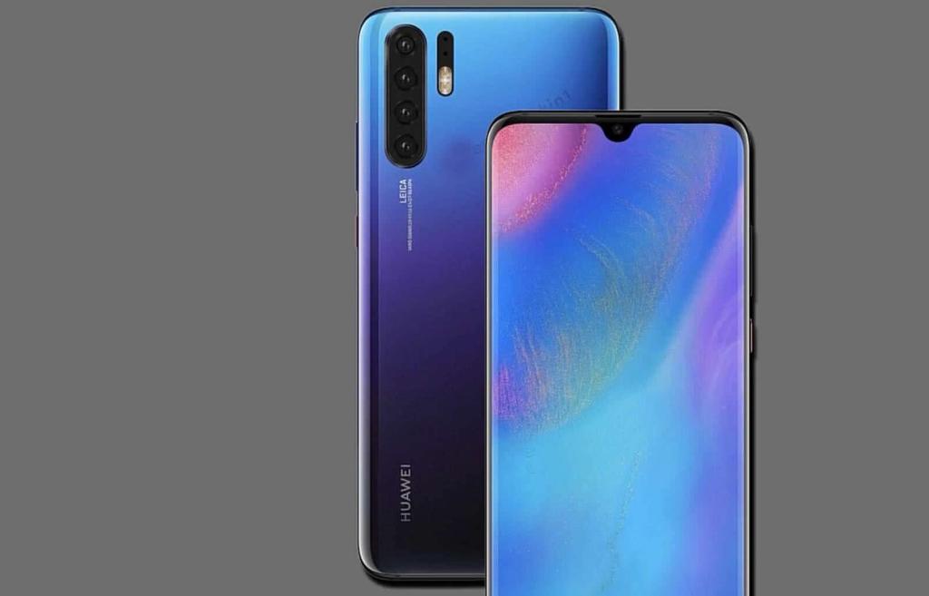 華為P30Pro概念圖曝光：夸張的四鏡頭+漂亮的水滴屏