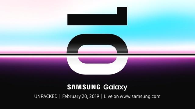 三星宣布將于2月20日召開(kāi)Galaxy S10發(fā)布會(huì)