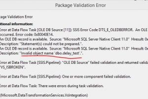 SQL數據庫開發中的SSIS 延遲驗證方法