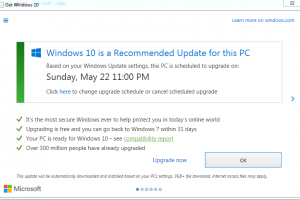 微軟將再次向Win7用戶推送升級通知 提示用戶升級win10