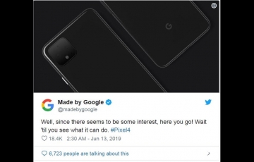谷歌揭秘Pixel 4設計：確認雙后置攝像頭，全玻璃背殼